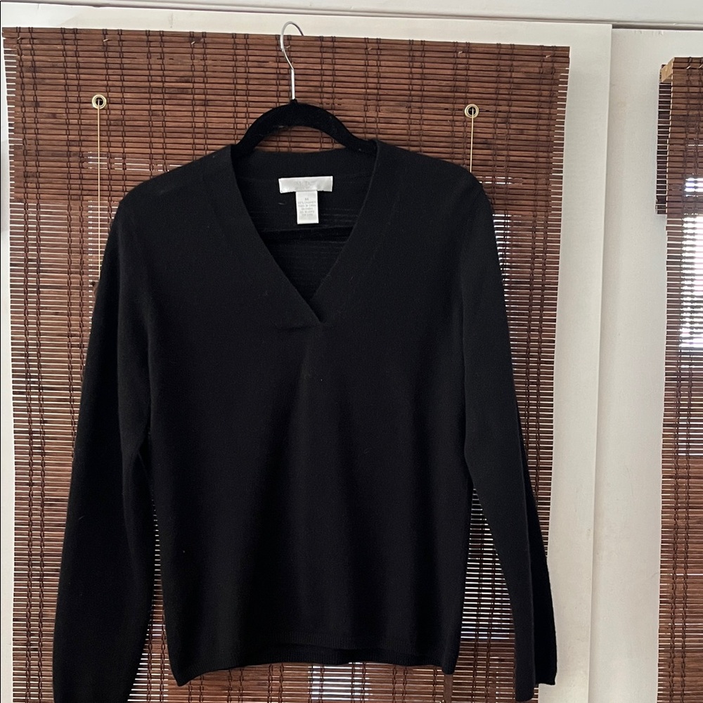 Classic Black V-Neck Sweater